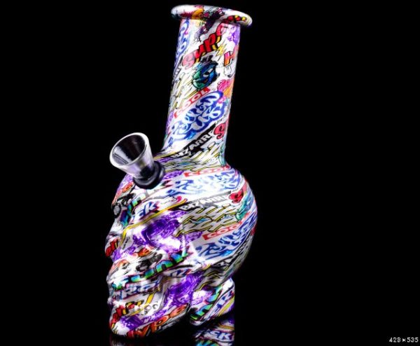 Mini Skull Glass Bong