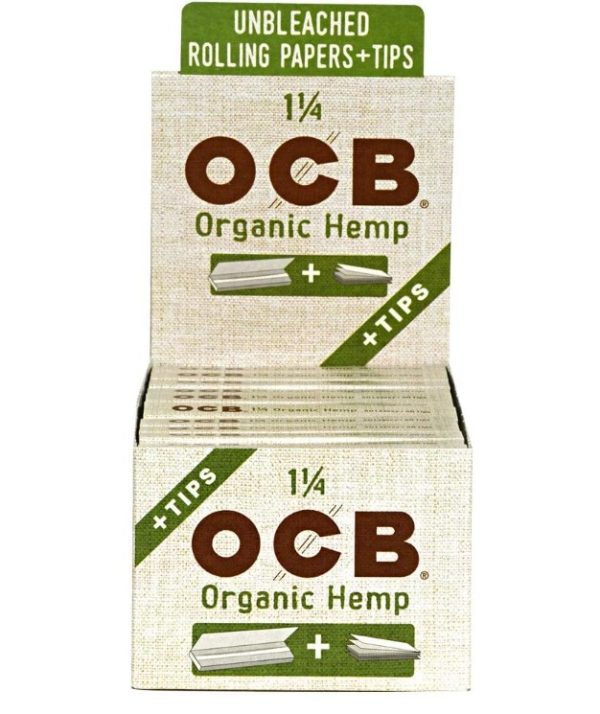 Ocb Organic Hemp 1.25 With Tips 24Ct