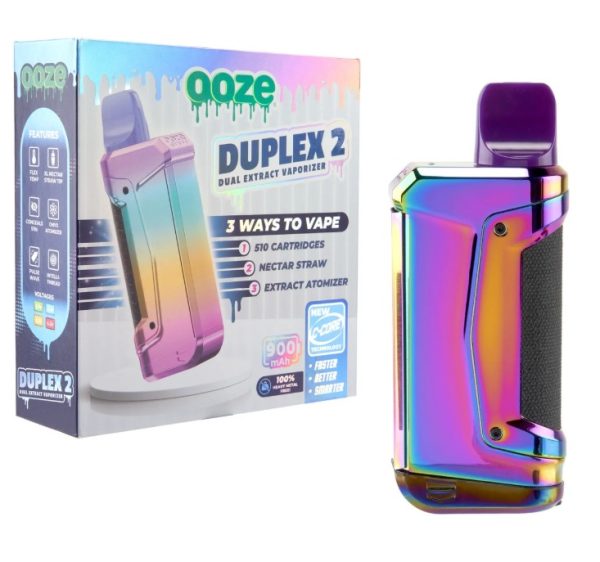 Ooze Duplex 2 Dual Extract Vaporizer Rainbow