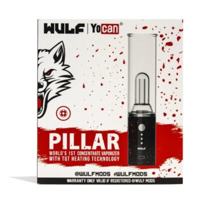 Yocan Wulf Pillar Mini E Rig Black-Red Spatter