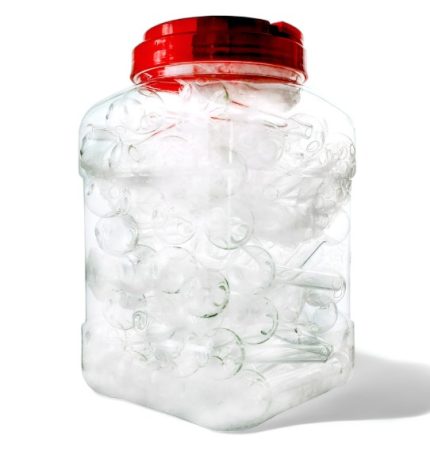 Jar 90Pc Ob Oil Burner 4'' Clear Keace-902