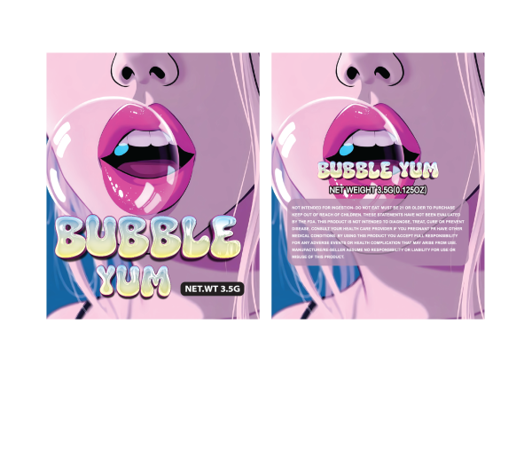 Bubble yum #3 3.5g 100PCS/PACK