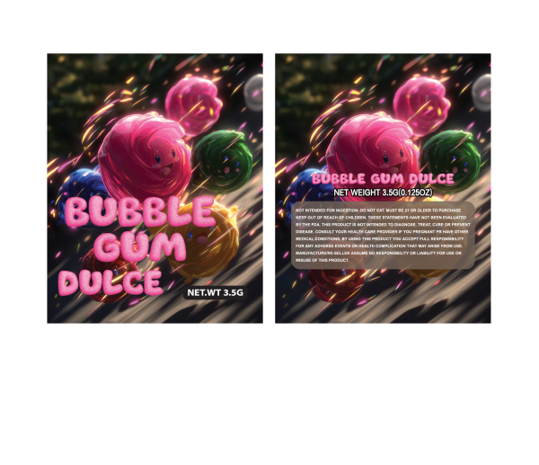 Bubble gum dulce 3.5g 100PCS/PACK