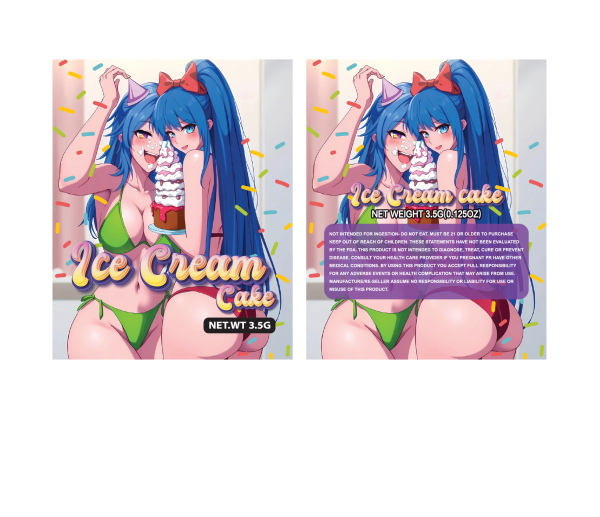 Ice cream cake #3 3.5g 100PCS/PACK