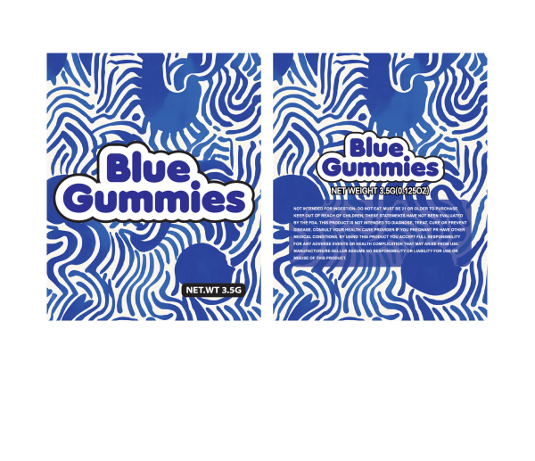 Blue gummies 3.5g 100PCS/PACK
