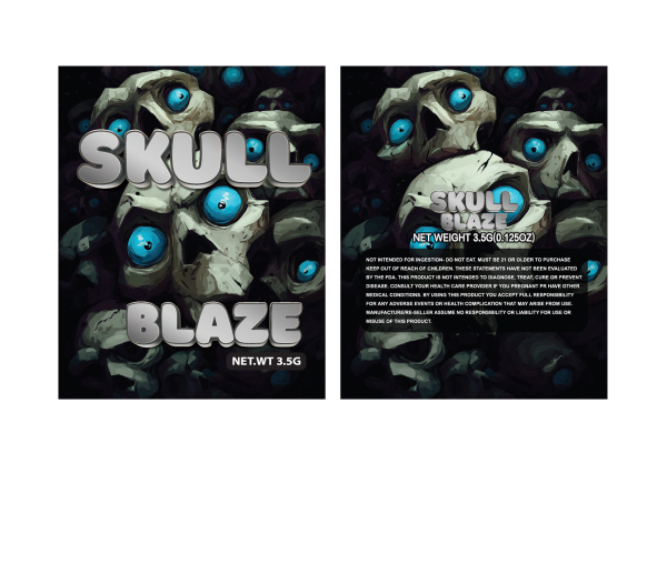 Skull blaze 3.5g 100PCS/PACK