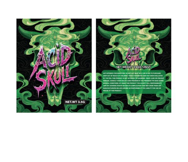 Acid skull 3.5g 100PCS/PACK