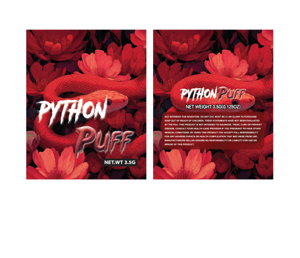 Python puff 3.5g 100PCS/PACK