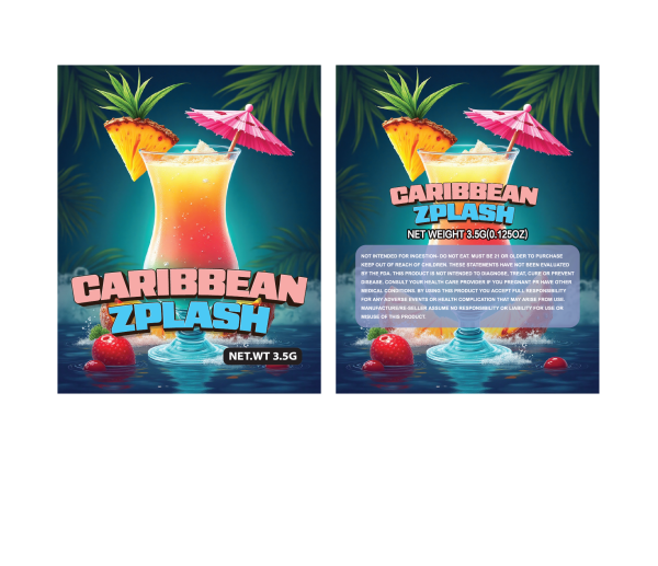 Caribbean zplash 3.5g 100PCS/PACK