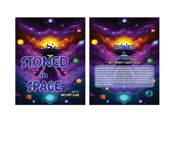 Stoned in space 3.5g 100PCS/PACK