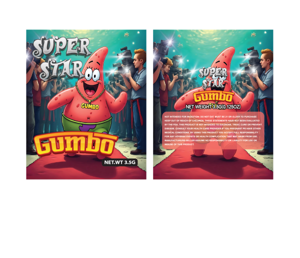 Superstar gumbo 3.5g 100PCS/PACK