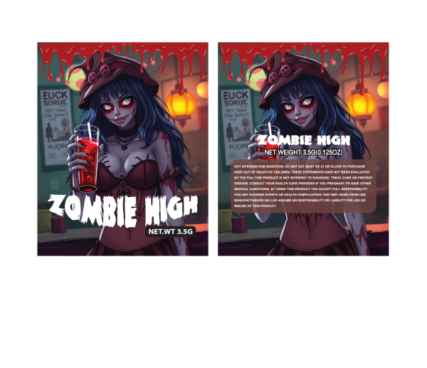 Zombie high 3.5g 100PCS/PACK