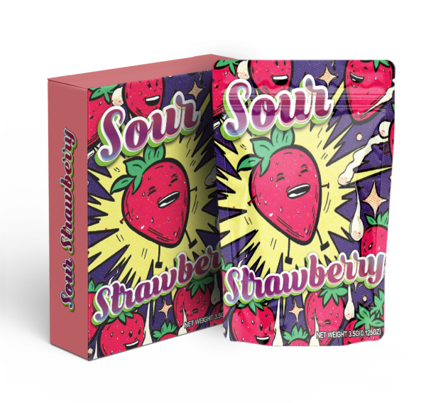 sour strawberry Set of 50