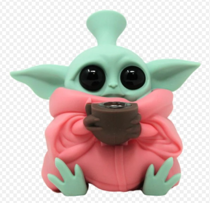 BABY YODA SILICONE PIPE