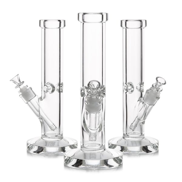 12INCH CRYSTAL BASE GLASS BONG MIX COLOR