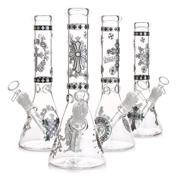10INCH CH DESIGN GLASS BONG MIX DESIGN