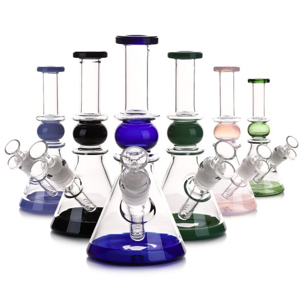 9INCH BOWL DESIGN GLASS BONG MIX COLOR