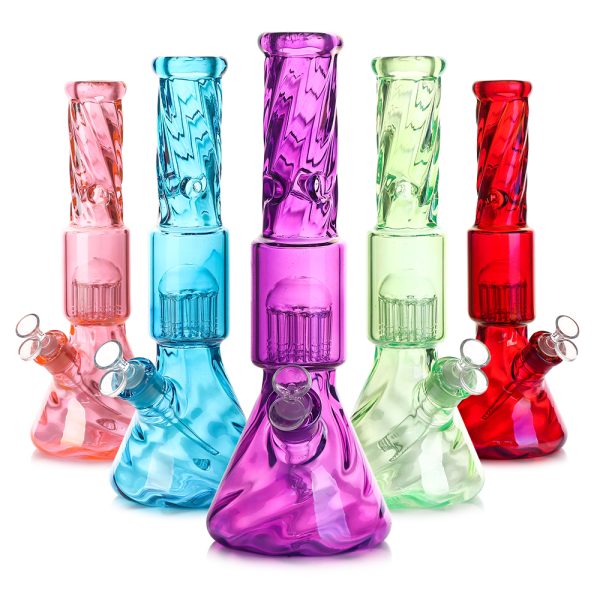13INCH STAUNED GLASS BONG MIX COLOR