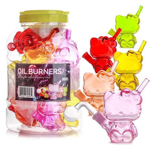 HELLO KITTY DESIGNED OIL BURNERS MIX COLOR 10PCS/JAR