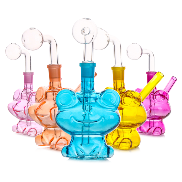FROG DESIGNED GLASS BONG MIX COLOR