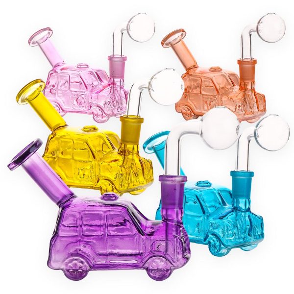 CAR DESIGNED GLASS BONG MIX COLOR