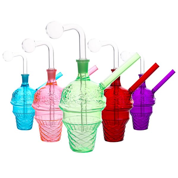 ICE CREAM CONE GLASS BONG MIX COLOR