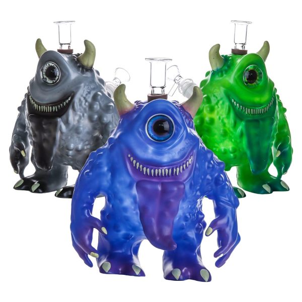 8INCH MONSTERS GLASS BONG MIX COLOR