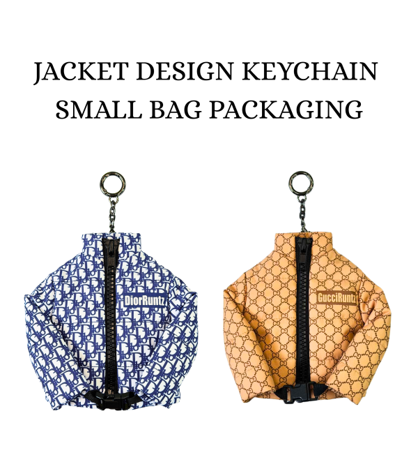 Jacket design keychain small bag packaging