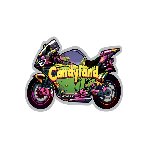 3.5G Die-Cut Bike Shaped Mylar bags 50pcs/pack