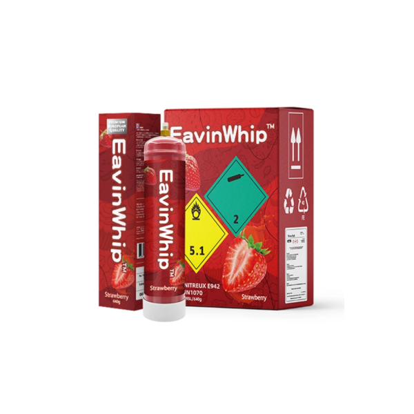 Eavinwhip? Flavor Cream Chargers 640g 6PC/BOX Strawberry