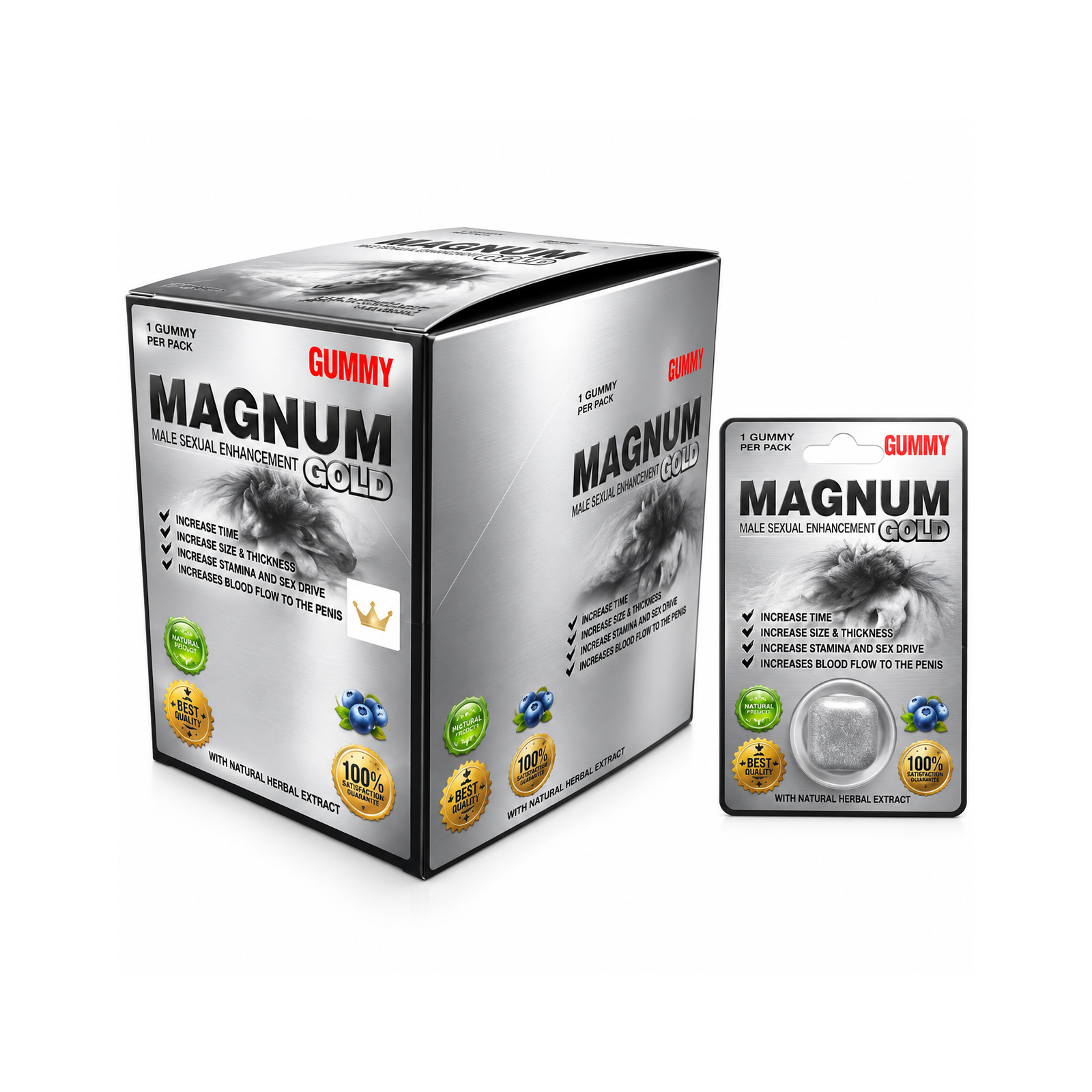 19 MAGNUM SILVER DUBLE PILL CARD