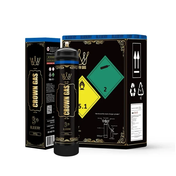 CROWN GAS Blueberry 640G 0.95L/PC 6PCS/CASE