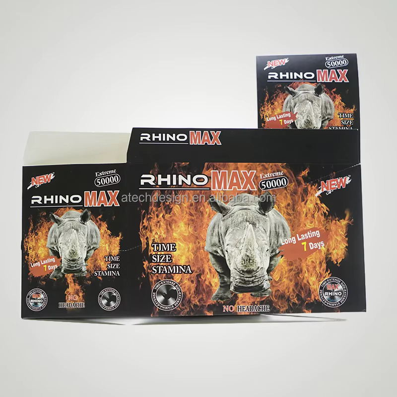 25 RHINO MAX PRO PLUS 400000K DOUBLE PILLS BLACK