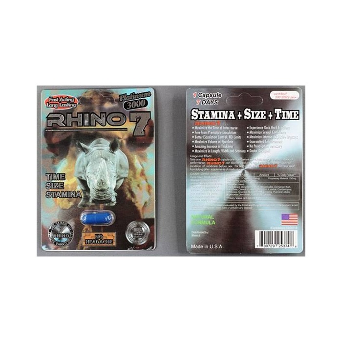 27 RHINO 7 4000K PLATINUM SINGLE PILLS