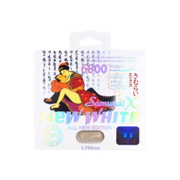 SAMURAI-X WHITE PILLS CARD 24PCS/BOX