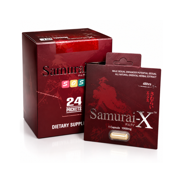SAMURAI-X GOLD PILLS CARD 24PCS/BOX