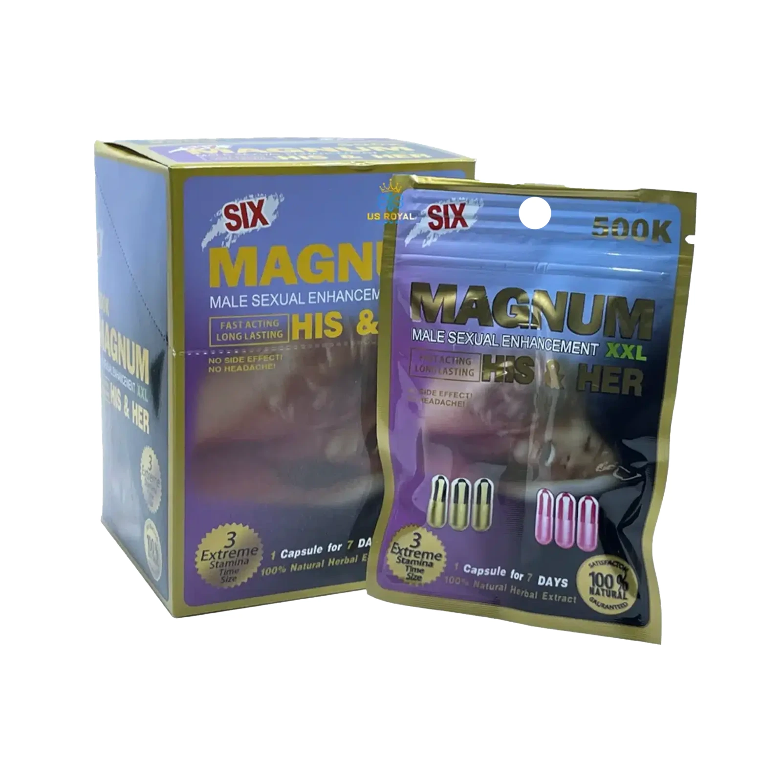 39 MAGNUM BLUE DUBLE PILL CARD