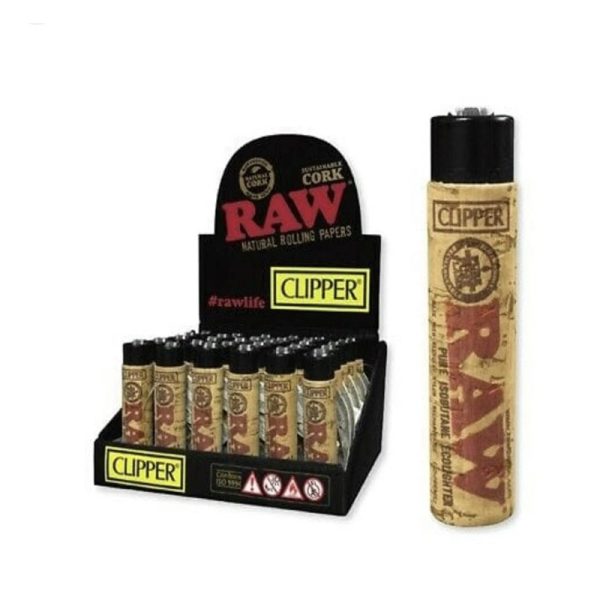 RAW CLIPPER POP CORK LIGHTER 30CT