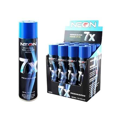 NEON 7X PREMIUM BUTANE 300ML 10.14OZ (12PCS/PACK 96PCS/CASE)