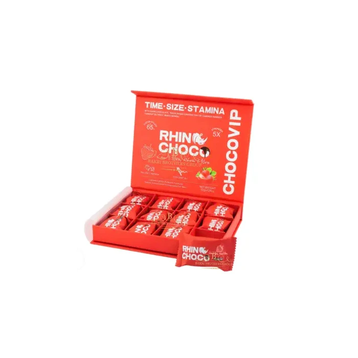 9 RHINO STRAWBERRY CHOCOVIP 12PCS CHOCO100985