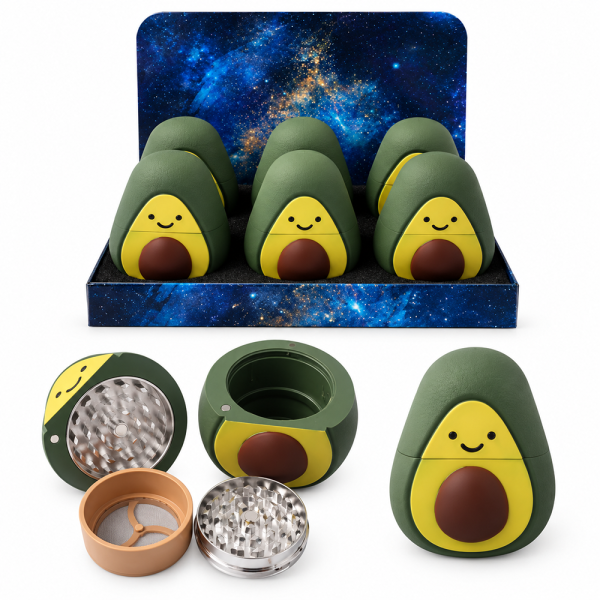 GT-9715BA AVOCADO GRINDER 4PARTS 6PCS/DISPLAY 12DISPLAY/CASE 72PCS PER CASE