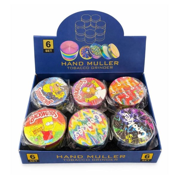 PATTERNED GRINDER 4PARTS XLARGE 6PCS