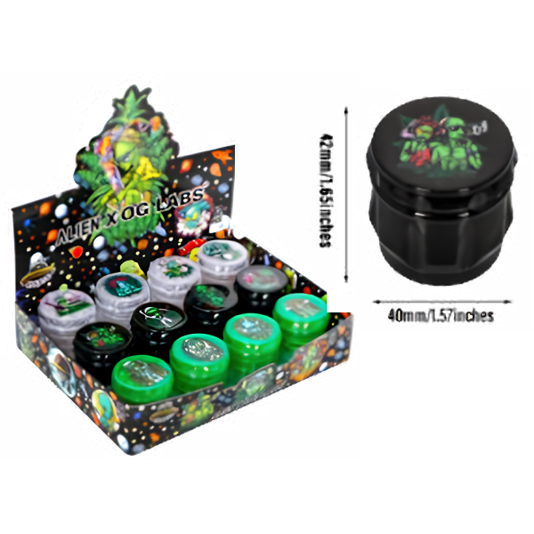 ALIEN X OG LABS GRINDERS 4PARTS 43MM 12PCS