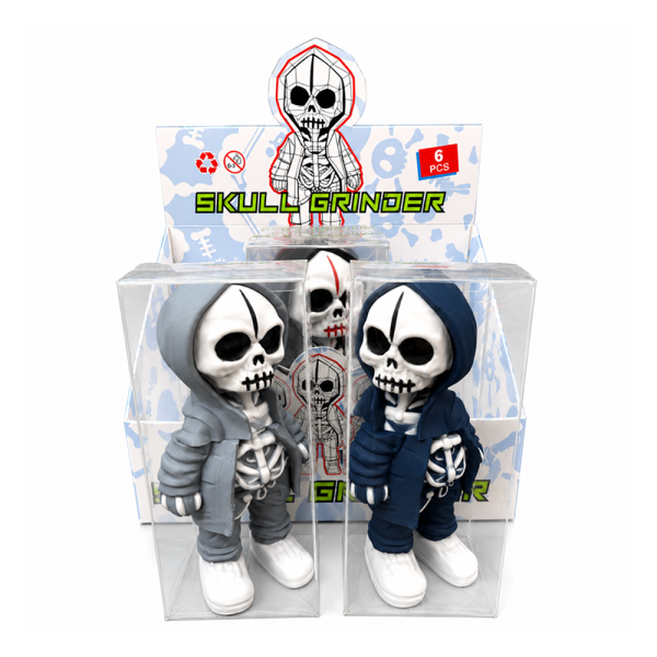 GT-9700BA SKULLMAN GRINDER 3PARTS 6PCS/DISPLAY 12DISPLAY/CASE 72PCS PER CASE