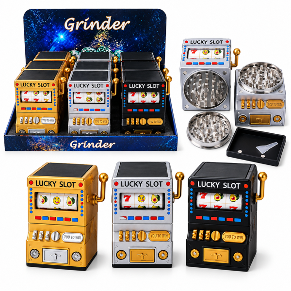 GT-9719BA LUCKY SLOT GRINDER 4PARTS 6PCS/BOX 16BOXES/CASE 96PCS PER CASE