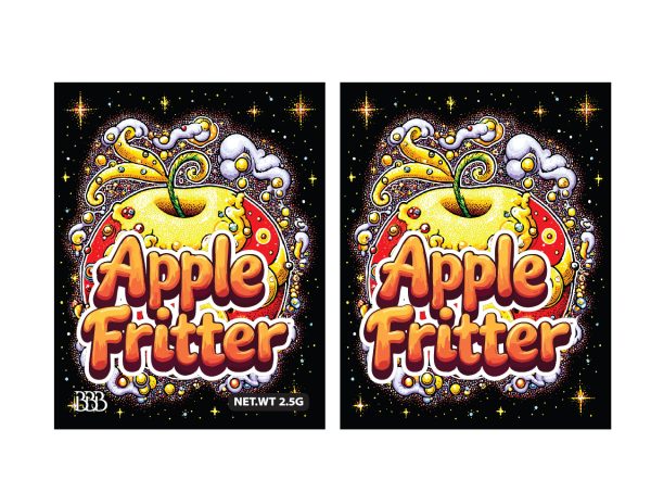 Apple fritter 2.5G MYLAR BAG 100PCS/PACK