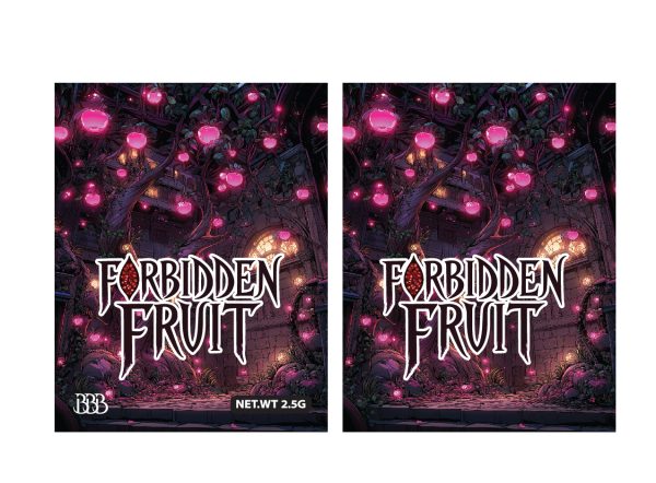 Forbidden Fruit 2.5G MYLAR BAG 100PCS/PACK